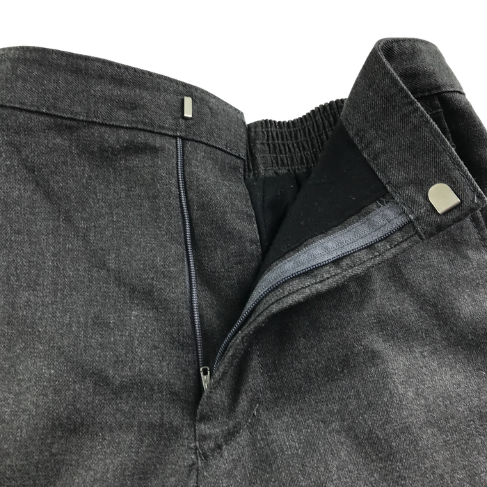 Grey boys elasticated waist school shorts