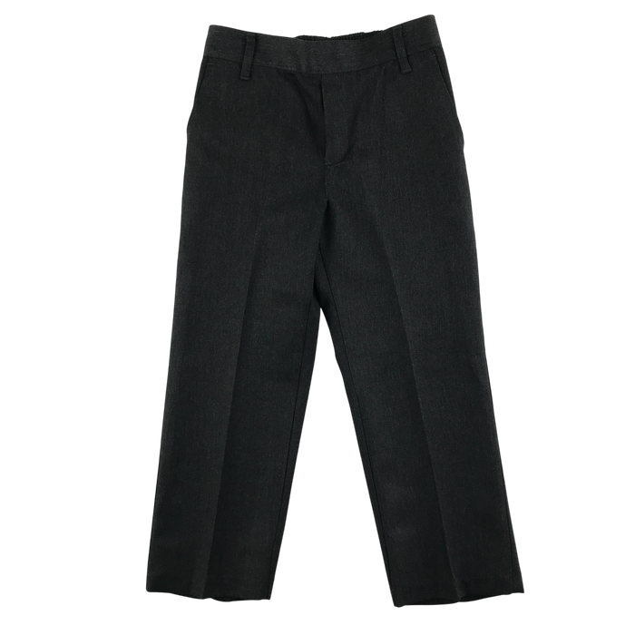 Grey boys elasticated waist school trousers