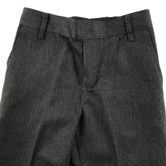 Grey boys elasticated waist school trousers
