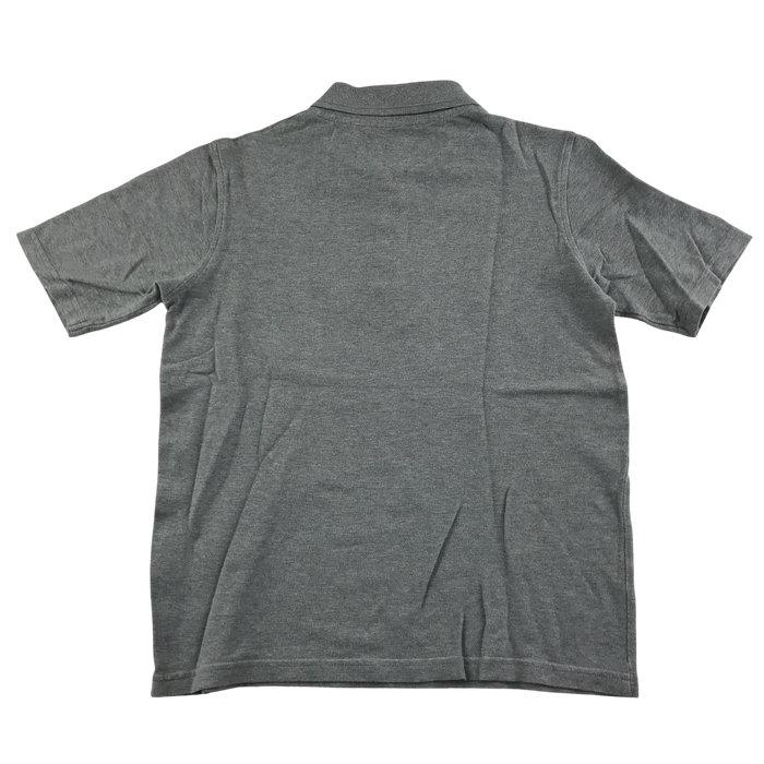 Grey unisex school polo shirt