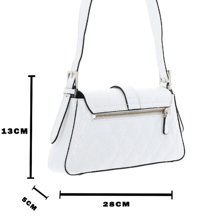 Guess Adi Flap Shoulder Bag - WHITE - GB223 - Runner