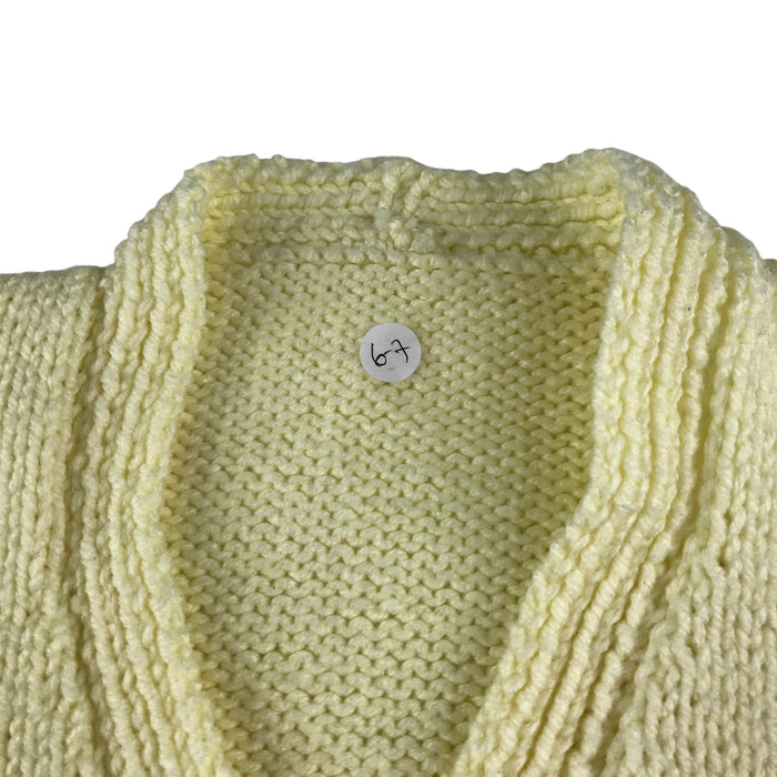 Handknitted 5-6 years white cardigan