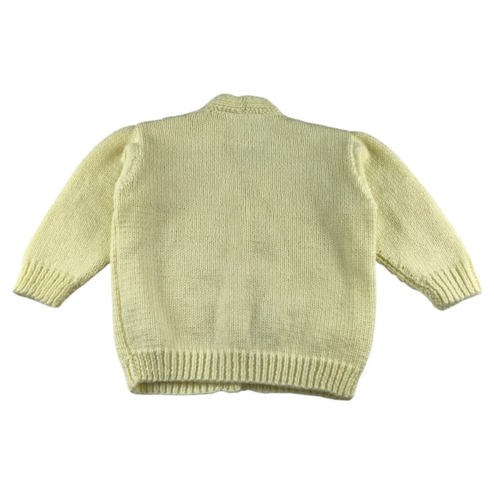 Handknitted 5-6 years white cardigan