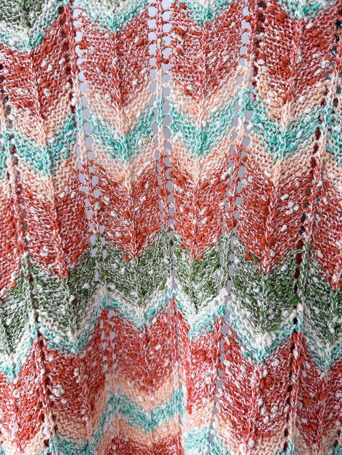Hayley Menzies Pink Zigzag Andes Boucle Cardigan