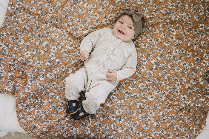 Heather Grey Knit Button Romper