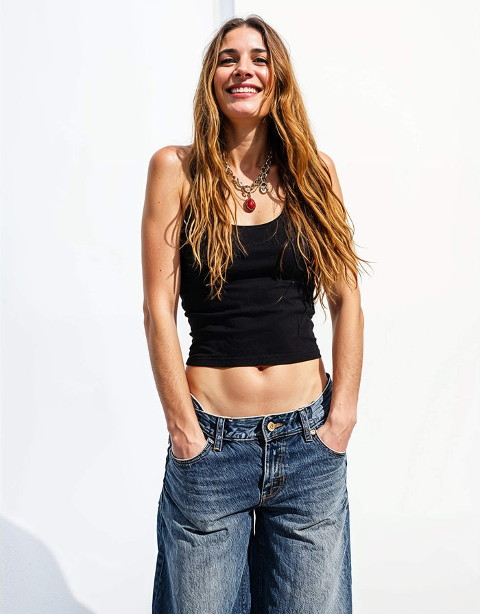 High-Rise Mom Jeans