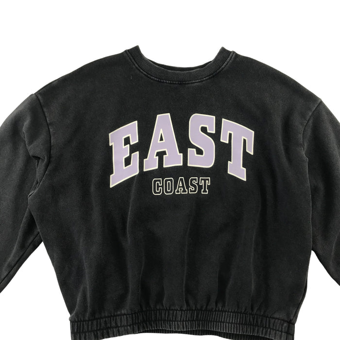 H&M 10-11 years dark grey cropped sweater