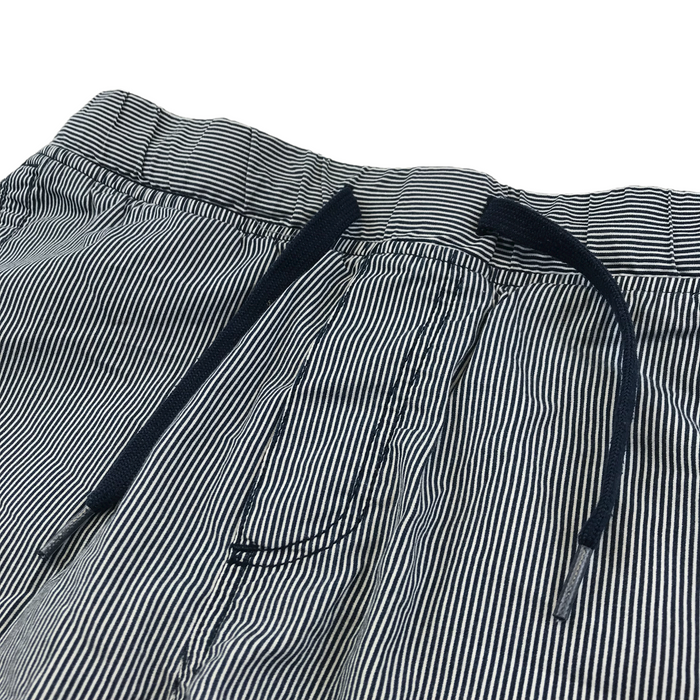 H&M 10 years navy blue and white striped shorts