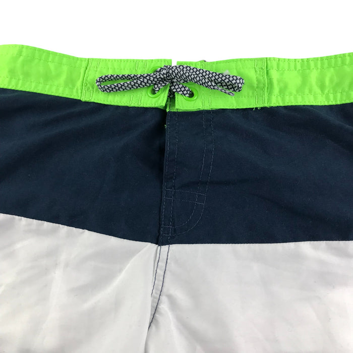 H&M 11-12 years navy white green swim trunks