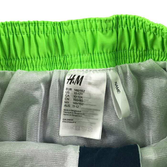 H&M 11-12 years navy white green swim trunks