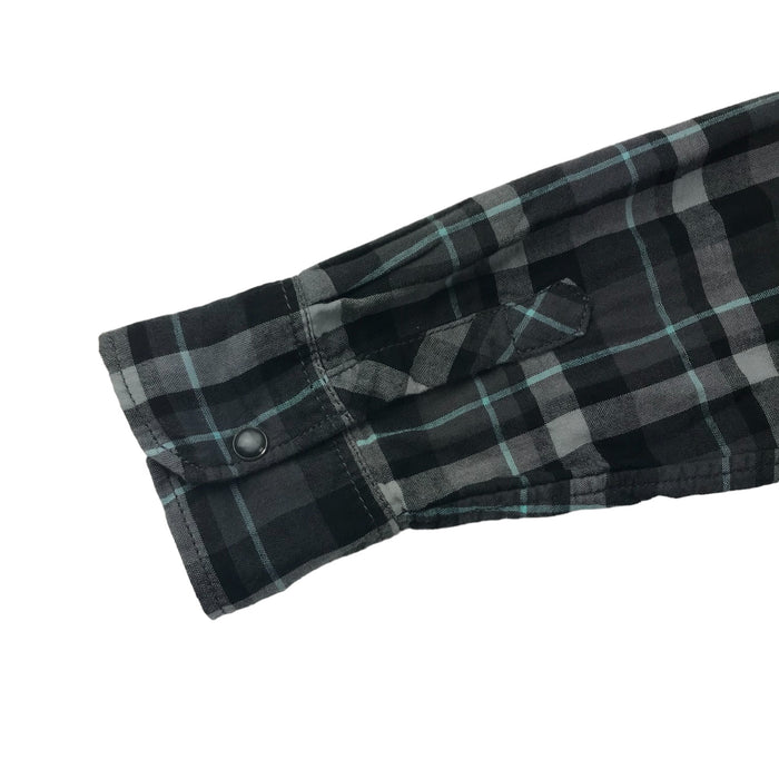 H&M 11 years grey checked buttoned cotton shirt