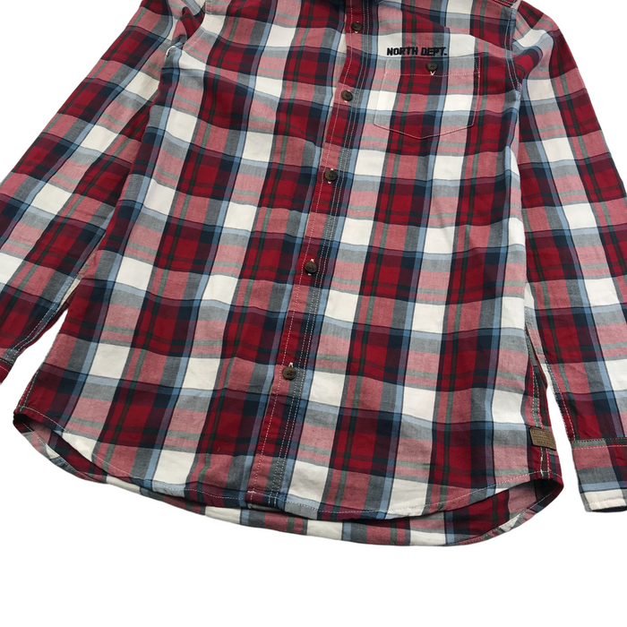 H&M 11 years red checked shirt