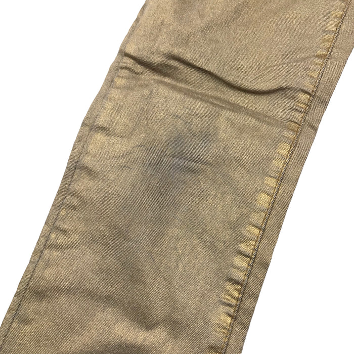 H&M 12-13 years golden metallic skinny trousers