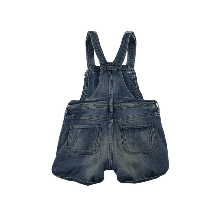 H&M 5-6 years blue denim heart dungaree shorts