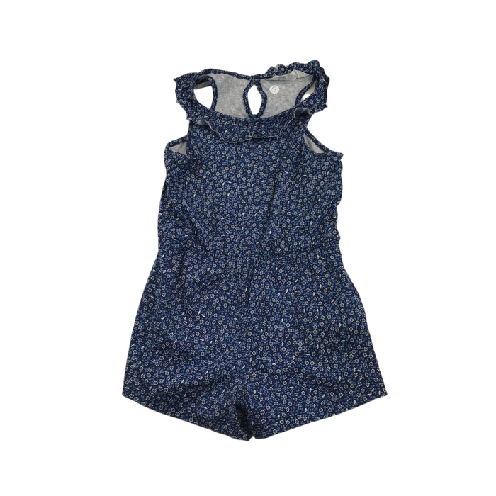H&M 5-6 years blue floral playsuit