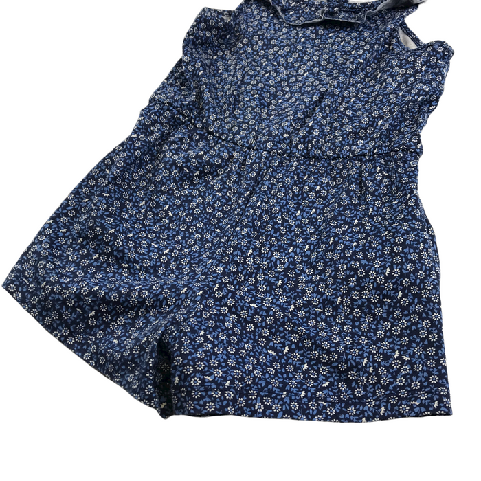 H&M 5-6 years blue floral playsuit