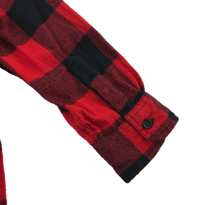 H&M 5-6 years red and black checked buttoned cotton shirt