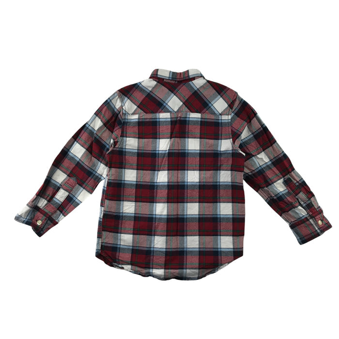 H&M 5-6 years red and white checked buttoned cotton shirt
