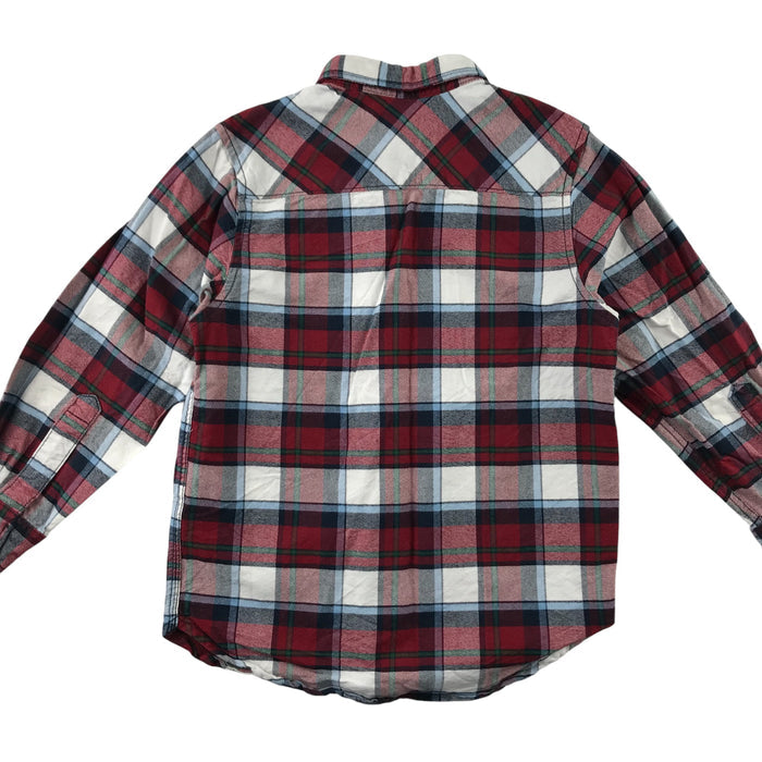 H&M 5-6 years red and white checked buttoned cotton shirt