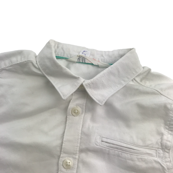 H&M 5 years white short sleeve shirt