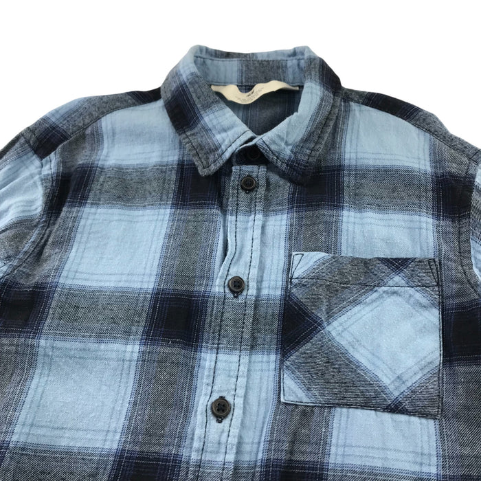 H&M 6-7 years blue checked buttoned shirt