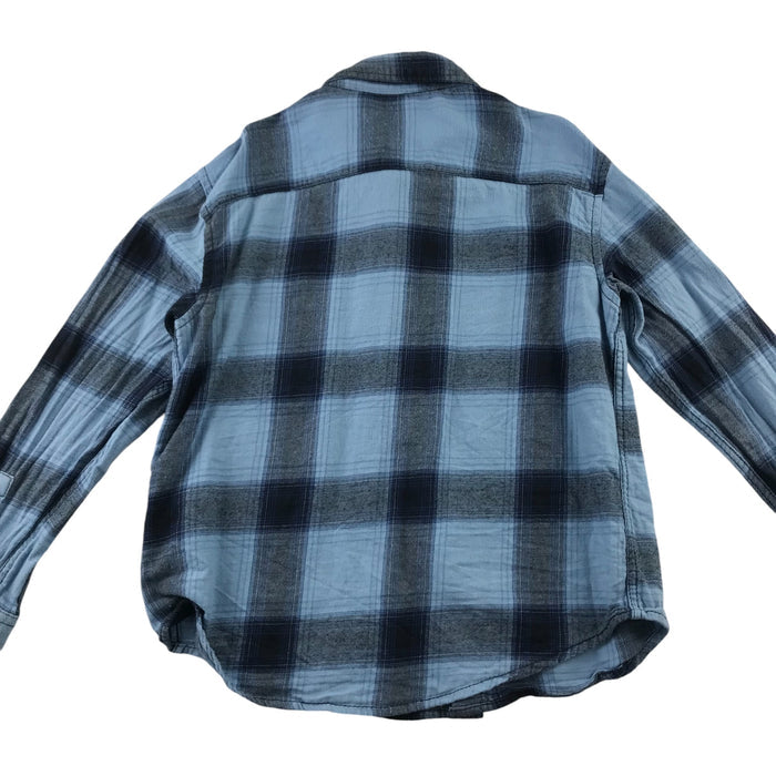 H&M 6-7 years blue checked buttoned shirt