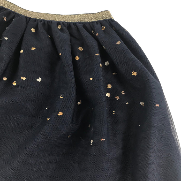 H&M 7-8 years navy blue sparkly skirt