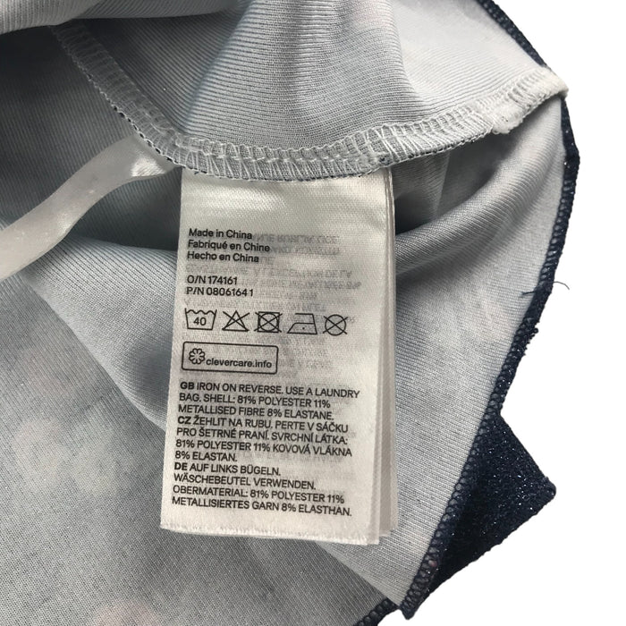 H&M 7-8 years navy sparkly floral skirt