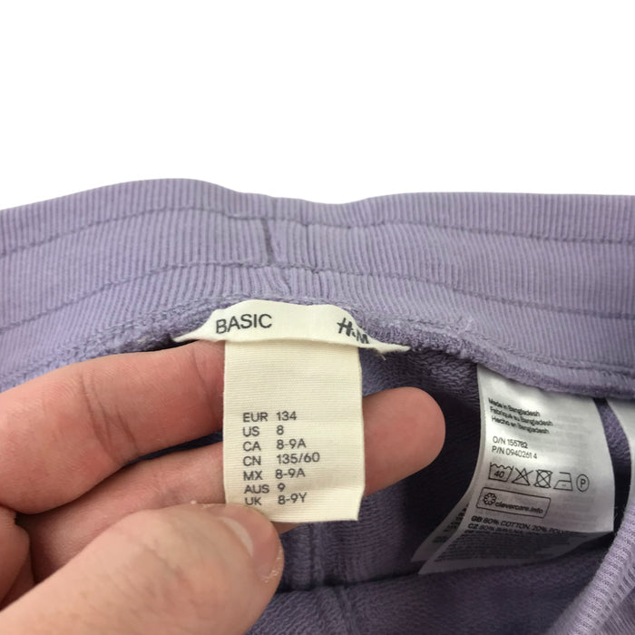 H&M 8 years lilac jersey relaxed fit shorts