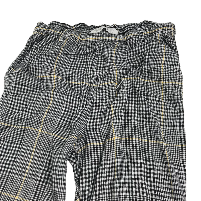 H&M 9-10 years black checked summer trousers