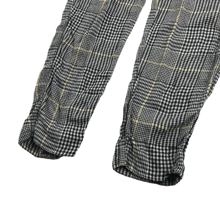 H&M 9-10 years black checked summer trousers