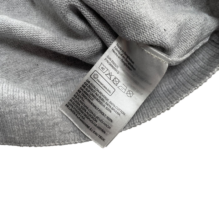 H&M festive jumper 7-8 years grey cool polar bear light cotton