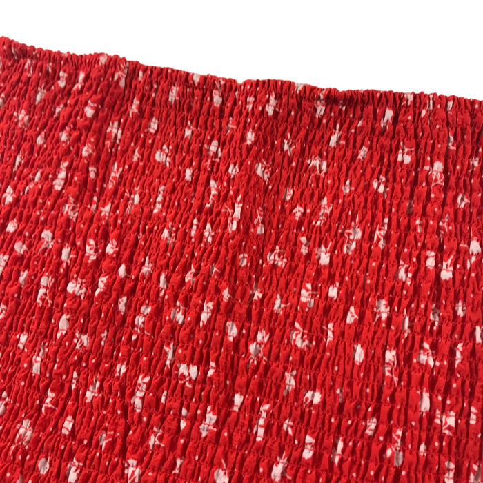 H&M women's S red white flower skirt
