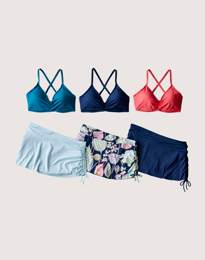 Hoku Swim Skirt: Ice - FINAL SALE