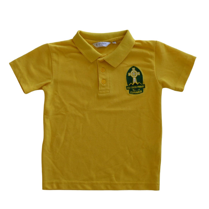 Holy Cross primary yellow school polo shirt