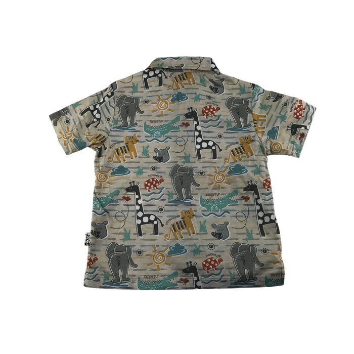 Hoolies 5-6 years grey animal design cotton shirt