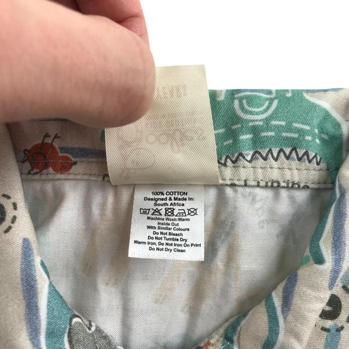 Hoolies 5-6 years grey animal design cotton shirt