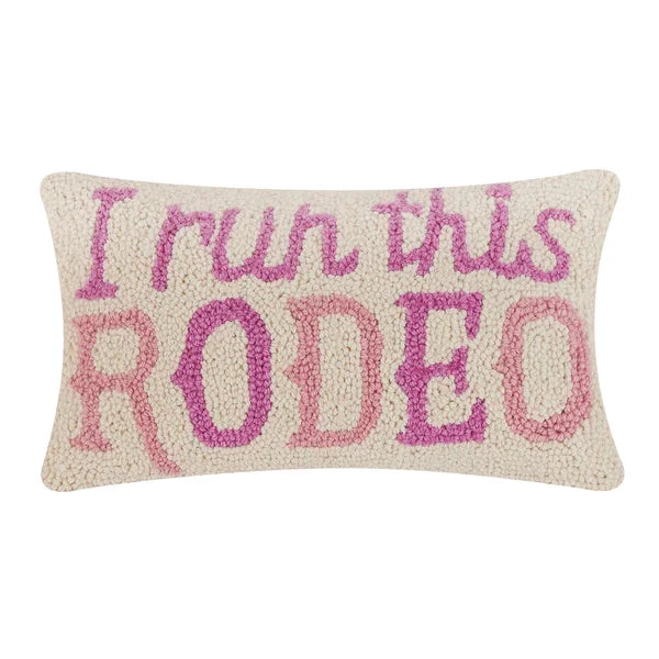 I Run This Rodeo Throw Pillow