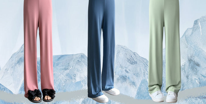 Ice Silk Wide-Leg Pants