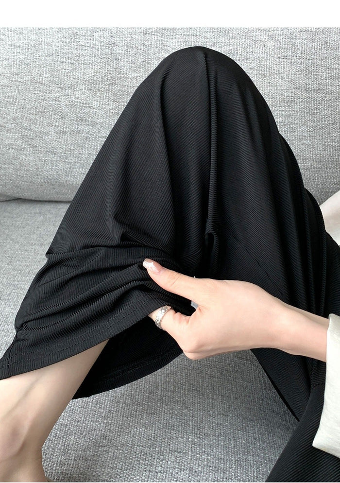 Ice Silk Wide-Leg Pants