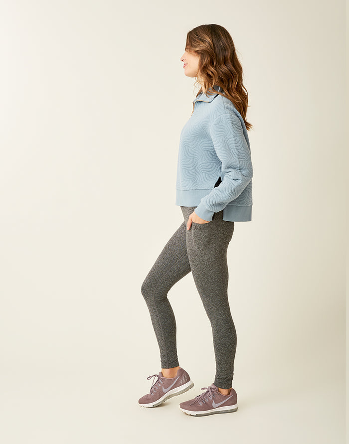 Incline Tight: Black Grey Herringbone - FINAL SALE
