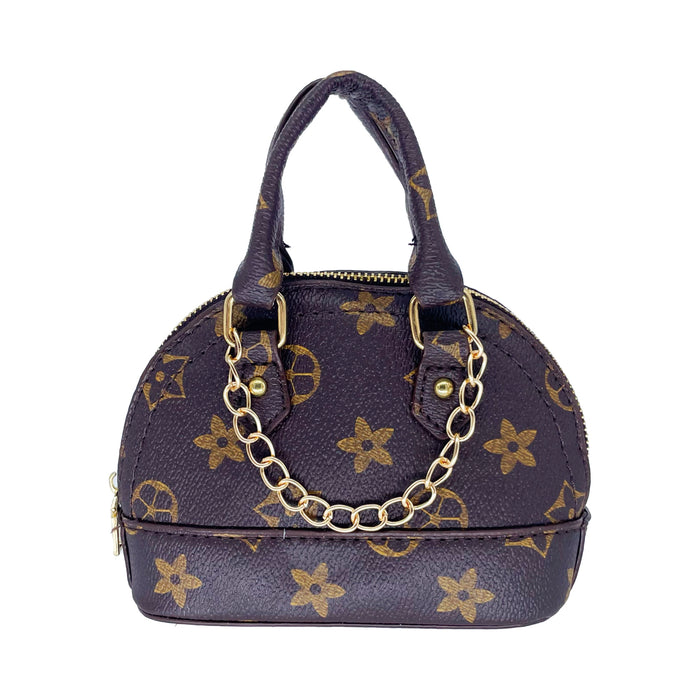 Sm. Brown Half Moon Cross Body