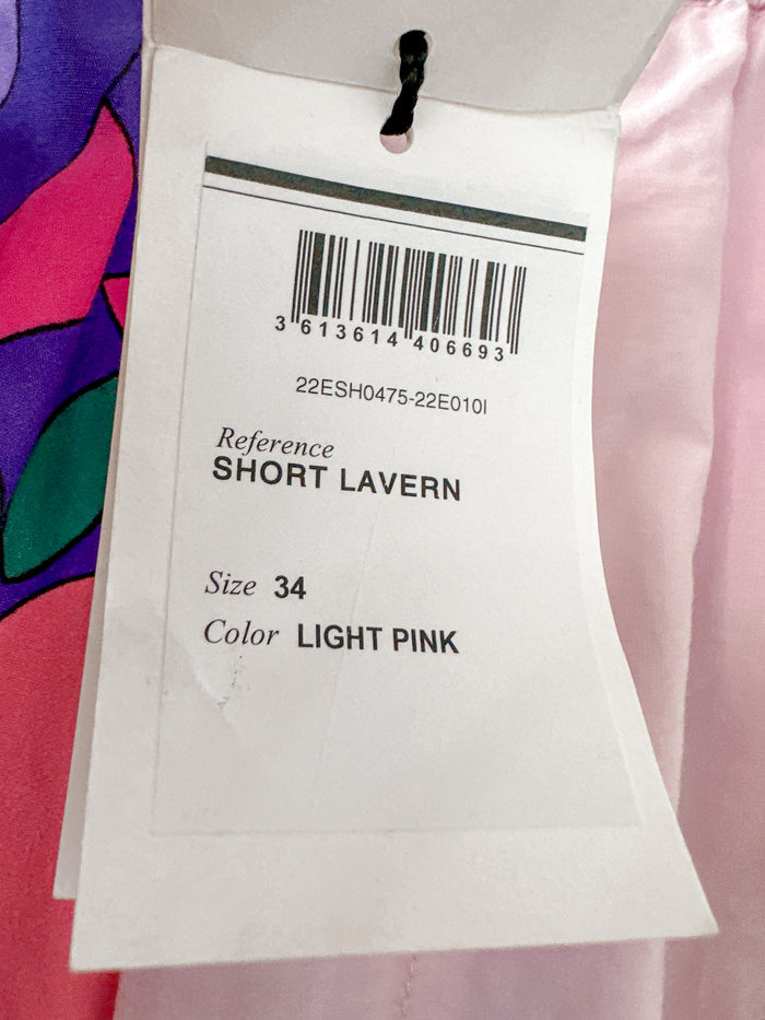 Isabel Marant Laverneo Pink Bold Logo Print Shorts