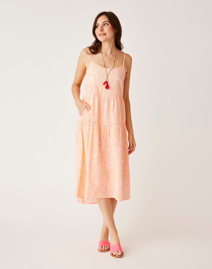 Jacey Textured Dress: Jade Pink - FINAL SALE