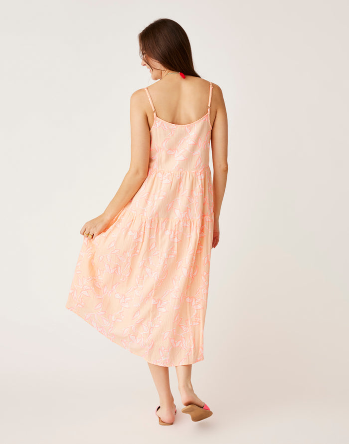 Jacey Textured Dress: Jade Pink - FINAL SALE