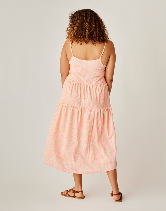 Jacey Textured Dress: Jade Pink - FINAL SALE