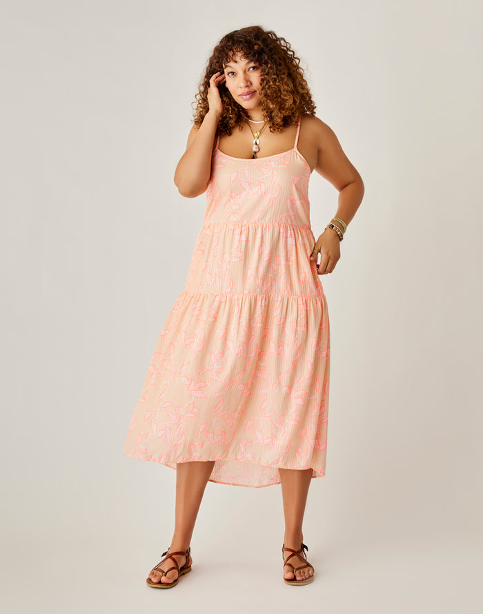 Jacey Textured Dress: Jade Pink - FINAL SALE