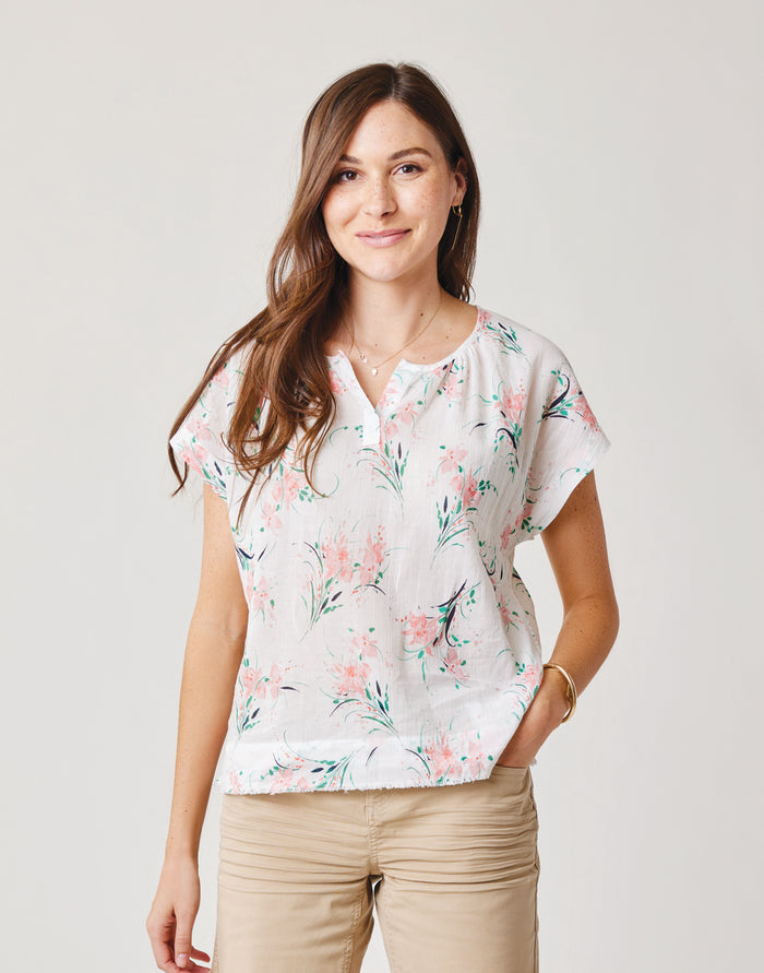 James Top: Cloud Bouquet - FINAL SALE