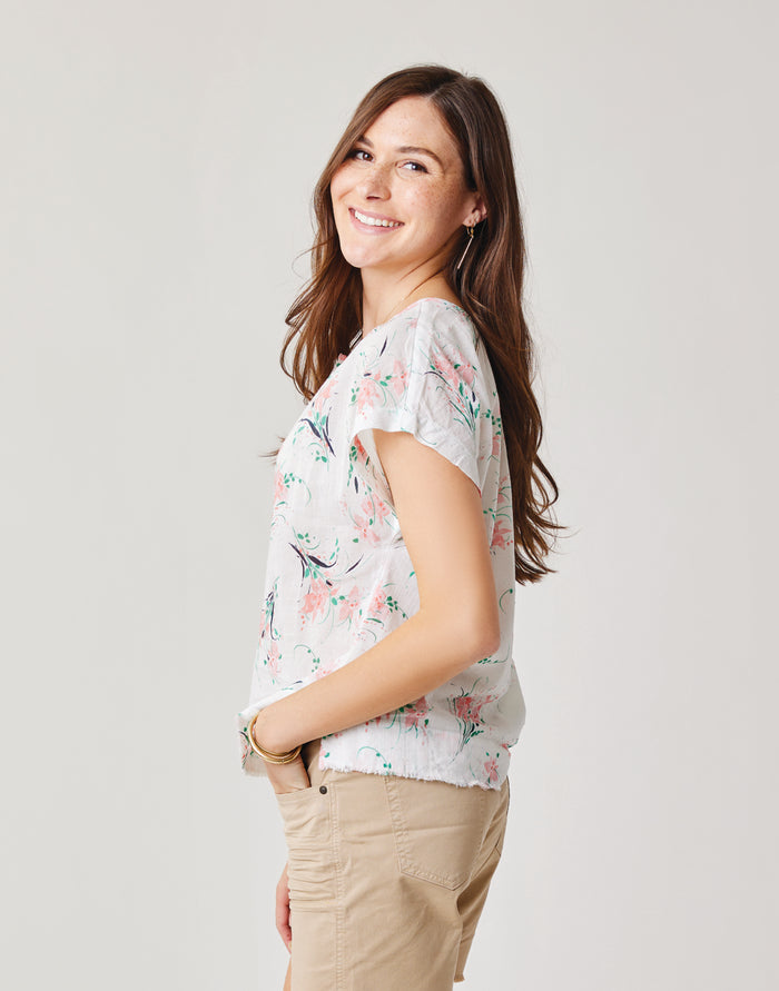 James Top: Cloud Bouquet - FINAL SALE