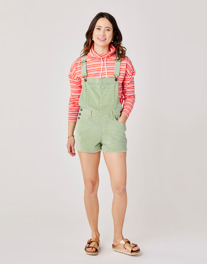 Jason Overall Short: Light Olive - FINAL SALE